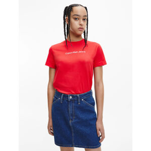 Calvin Klein dámské červené tričko - L (XL6)